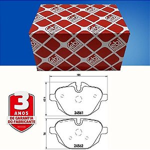 Pastilha Freio Dianteira Bmw Serie 5 F10 F11 G30 G31 520 523 528 530 535 Touring Xdrive 2010/.. X3 G01 2017/.. X4 F26 2014/2018