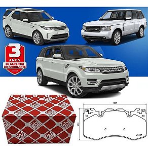 Pastilha Freio Dianteira Land Rover Discovery 5 V L462 2016/.. Range Rover Evoque Range Rover Sport II L494 2013/2022 Defender L663 2019/.. Discovery Sport L550 2014/..