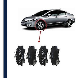 Pastilha Freio Ceramica Dianteira New Civic 1.8 2008/..
