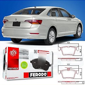Pastilha Freio Traseira Ceramica Audi A3 1.4 2.0 TT VW Golf 1.4 2.0 Tsi Gti MK7 Taos 1.4 Tiguan Allspace 1.4 250 2.0 350 Rline Jetta 1.4 2.0 2019 20 2021