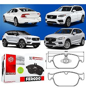 Pastilha Freio Dianteira Cerâmica Volvo S90 V90 XC60 D4 D5 T5 T6 T8 XC40 XC90 2014/..