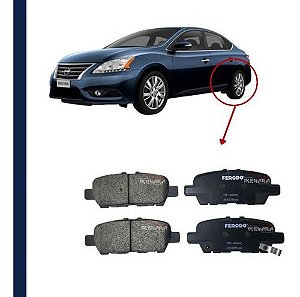 Pastilha Freio Traseira Nissan Novo Sentra 2.0 2015/.....
