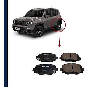 Pastilha Freio Traseira Ceramica Renegade 1.8/2.0 2015/.. Compass Flex Diesel 2017/.. Jeep Cherokee 3.2 2013/..