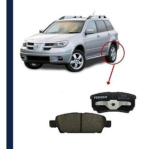 Pastilha Freio Traseira Cerâmica Mitsubishi Outlander 3.0 08