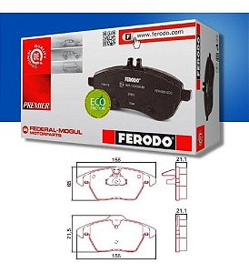 Pastilha Freio Dianteira Cerâmica Citroen C5 Gran C4 Picasso 2008/.. Land Rover Evoque 2.0 Freelander 2.2 Peugeot 3008 2010/.. VW Tiguan 2.0 2008/..
