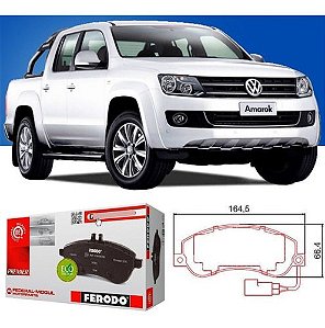 Pastilha Freio Dianteira Ford Transit 2008/14 VW Amarok 2.0 2010/..