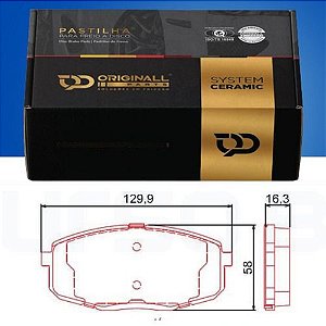 Pastilha Freio Dianteira Cerâmica Hyundai I30 2.0 2008/.. Kia Carens Sportage 2.0 2007 a 2011 Jac T6 2014/..