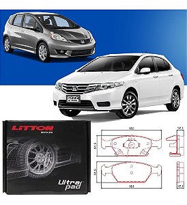 Pastilha De Freio Dianteiro Honda New Fit City