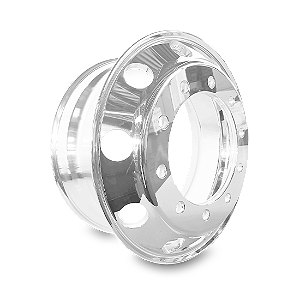 Roda de Alumínio Forjado, Aro 22,5″ X 8,25″, 10 Furos Retos, Pneu 295