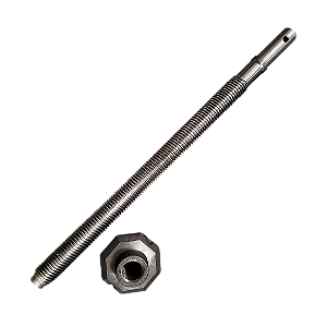 KIT FUSO COM PORCA PARA PÉ DE CARRETA