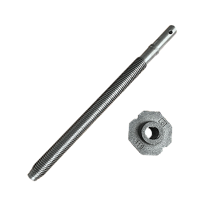 KIT FUSO COM PORCA PARA PÉ DE CARRETA