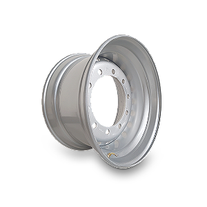 RODA DE AÇO SINGLE ARO 225 X 1175 10 FUROS RETOS PNEU 385