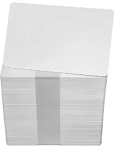 Cartão PVC Branco 0,76mm 8,6cm x 5,5cm - 100 Unidades