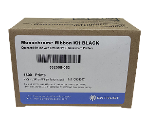 Ribbon Datacard Preto 532000-053 P/ Linha SP/SD - 1500 Impressões