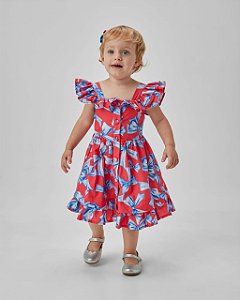 VESTIDO VERMELHO RODADO - UM MAIS UM (897010)