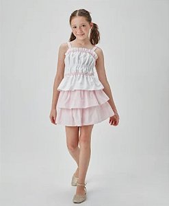 CONJUNTO BLUSA E SAIA SHORT - UM MAIS UM (TAMANHO UNICO 12) (891043)