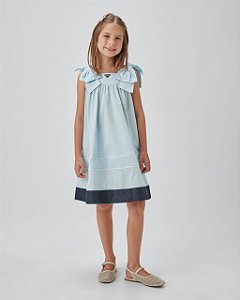 VESTIDO RODADO AZUL CLARO - UM MAIS UM (891002)