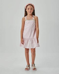 VESTIDO EM TRICOLINE ROSA - BEABÁ (898022)
