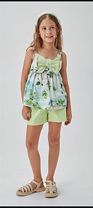 CONJUNTO BLUSA E SHORT VERDE CLARO - UM MAIS UM (891024)