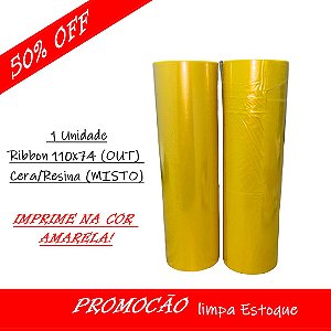 Ribbon Misto 110x74 Color Amarelo OUT