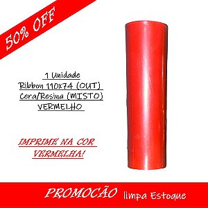Ribbon Misto 110x74 Color Vermelho OUT