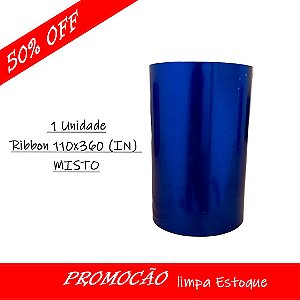 Ribbon Resina 110x360 Color Azul IN