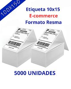 5.000 Etiquetas Térmicas 100x150 mm Formato Resma
