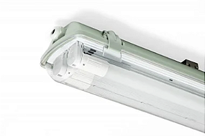 Luminária hermética de sobrepor para 2 lâmpadas 60cm ou 120cm.