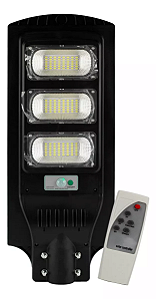 Luminária LED Pública 150W Solar 6500K IP66 INMETRO com controle e sensor.