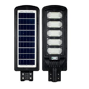 Luminária LED Pública 250W Solar IP66 INMETRO com controle e sensor.