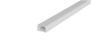 Perfil sobrepor para fita led 200X1,7X0,8cm alumínio branco fosco e policarbonato.