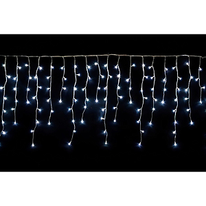 Cascata com 300 LEDs Branco Frio fio de Fada 5 metros uso externo IP44 bivolt.