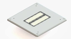 Luminária posto de combustível 100w LED Osram 9000lm IP66 bivolt.