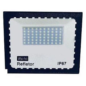 Mini refletor holofote led SMD 100w Azul bivolt IP67.