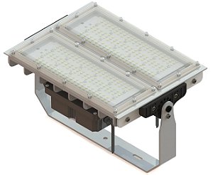 Refletor profissional LED Osram industrial 100W 12000lm IP66 bivolt.
