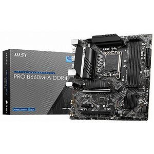 Placa Mãe MSI H510M-B PRO, Intel LGA 1200, MATX, DDR4 3200MHZ