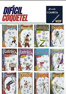 Kit 10 Revistas Livros Sudoku Coquetel Facil Medio E Dificil