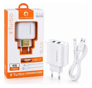 Carregador Turbo H'Maston para iPhone Branco