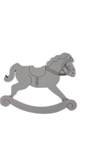 Aplique cavalinho de balanço