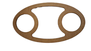 Gabarito Molde para Petisqueira em MDF 03mm modelo P10