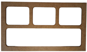 Gabarito Molde para Petisqueira em MDF 03mm modelo P1