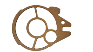 Gabarito Molde para Petisqueira Star Wars Millennium Falcon em MDF modelo P7