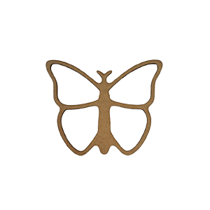 Gabarito Molde para Petisqueira Borboleta em MDF modelo P15