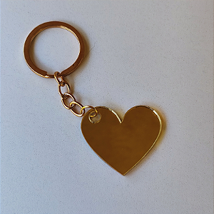 Chaveiro Coração de acrílico