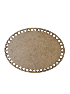 Base para Crochê Oval em MDF 3mm – 15×20 cm