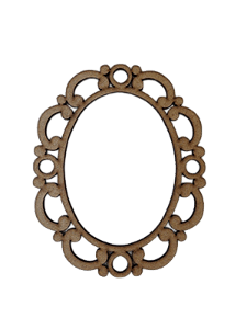 Moldura Arredondada Decorativa em MDF – Corte a Laser