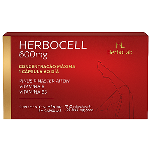 Pinus Pinaster 600mg Concentrado – 36 Cápsulas | Herbolab by Herbocell – Antioxidante Potente e Suporte Circulatório