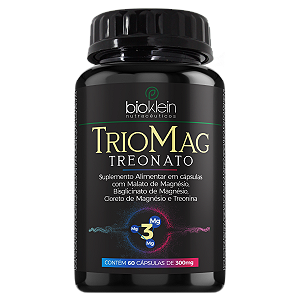 Triomag 550mg – 60 Cápsulas | Bioklein – Magnésio com Treonina para Sono, Músculos e Sistema Nervoso