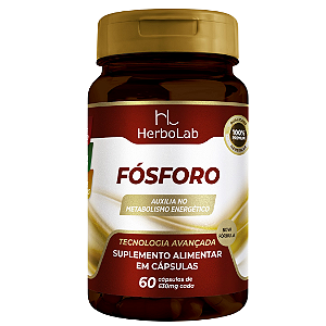 Fósforo 630mg – 60 Cápsulas | Herbolab – Suporte ao Metabolismo Energético e Função Cerebral