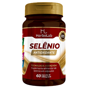 Selênio 60 Cápsulas | Herbolab – Antioxidante Natural para Imunidade, Envelhecimento Saudável e Proteção Celular